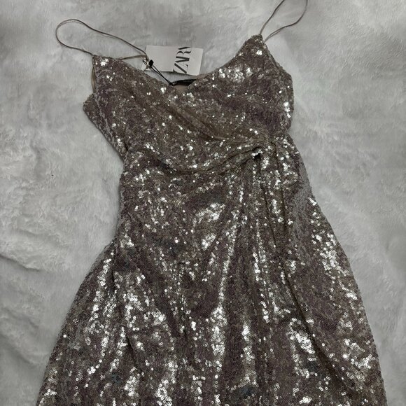 Zara Sequin Mini Dress - Picture 1 of 3